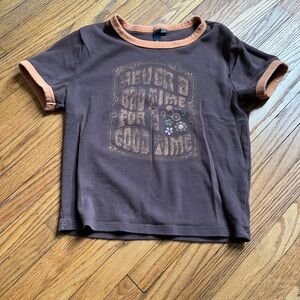 Brown and Orange Tshirt